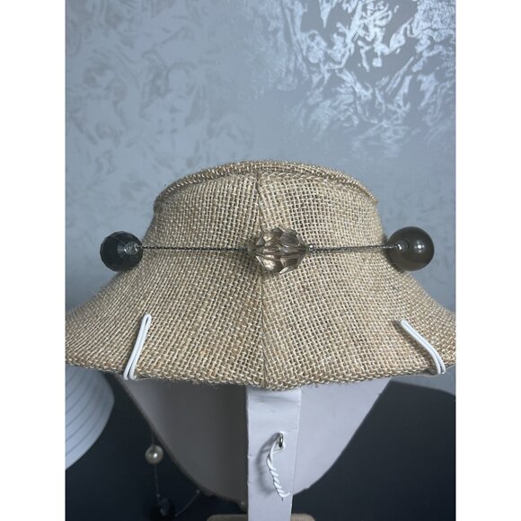 Black & Clear Beaded Necklace With Pearl Accents - Picture 3 of 3